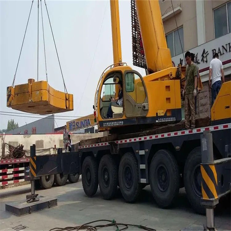 梨林镇当地吊车出租|机器吊装|75吨|工厂搬迁服务